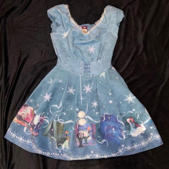 Disney Secret Honey Frozen Anna Elsa Adult Dress Winter Olaf Tagged - Picture 1 of 9